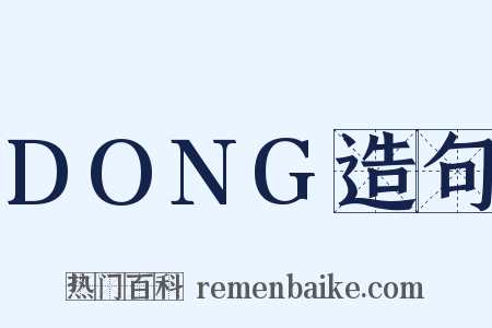 DONG造句是什么意思的图片
